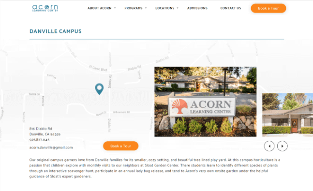 Acorn locations desktop