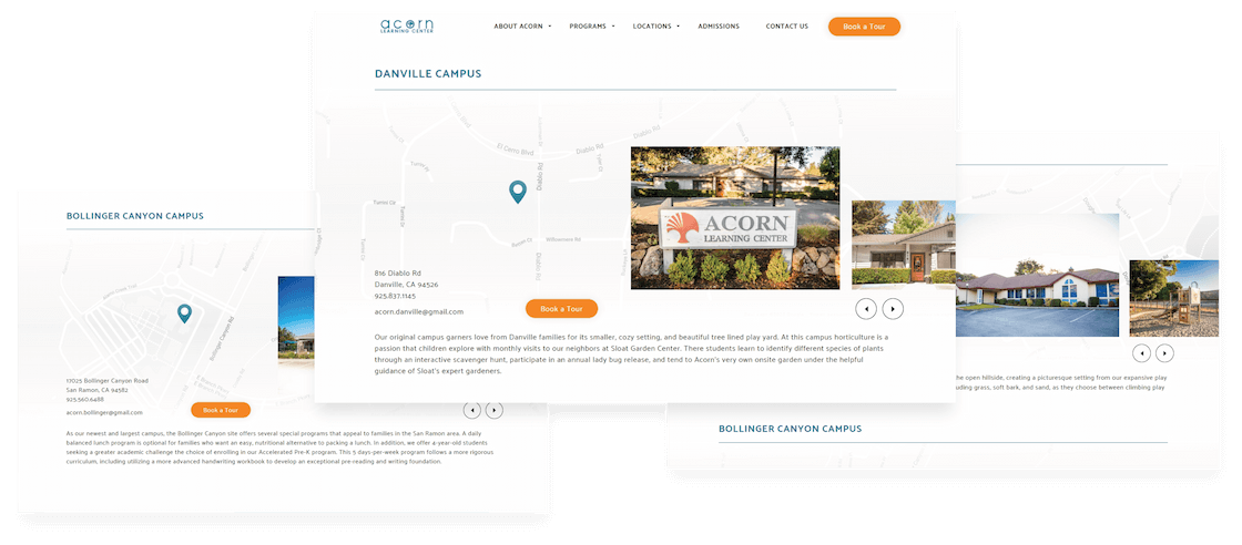 Acorn locations desktop