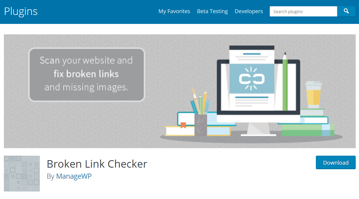 Broken Link Checker WP Plugin